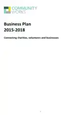 Sample Charity Business Plan Template