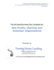 Free Download PDF Books, The Do Good Business Plan Template