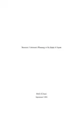 Business Continuity Planning at the Bank Free Template