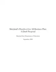 Free Download PDF Books, Preschool Business Plan Proposal Free Template
