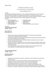 Free Download PDF Books, Assistant Marketing Manager Resume Format Template