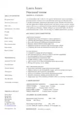 Free Download PDF Books, Functional Resume Sample Template