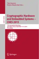 Free Download PDF Books, Cryptographic Hardware and Embedded Systems- CHES 2015 – PDF Books