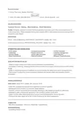 Entry Level Sales Associate Resume Template