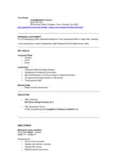Retail Sales Assistant Resume Template