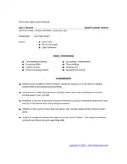 Resume For High School Students Template