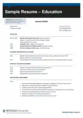 Free Download PDF Books, Skills For Resume Education Template