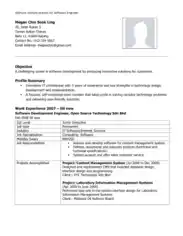 Technical Skills Resume Software Engineer Template