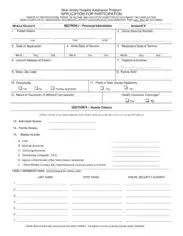 Charity Care Application Form Sample Template
