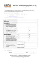Charity Commission Application Form Example Template