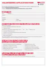 Free Download PDF Books, Charity Volunteer Application Form Example Template