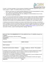 Free Download PDF Books, Sample Charity Membership Form Template