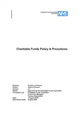 Charitable Funds Policy and Procedures Aug 2015 Template