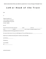Charity Donation Letter Template