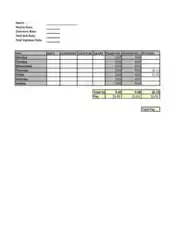 Free Download PDF Books, Employee Timesheet Calculator With Lunch Break Template