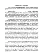 Basic Financial Confidentiality Agreement Template
