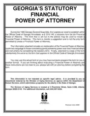 Blank Financial Power of Attorney Form Template