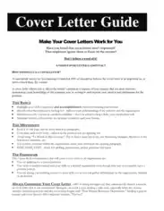 Free Download PDF Books, Cover Letter Guide Template