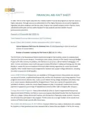 Financial Aid Fact Sheet Template