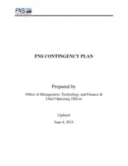 Financial Contingency Plan Template