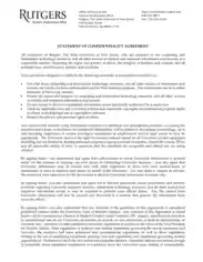 Financial Statement Confidentiality Agreement Template