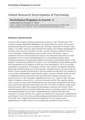 Oxford Research Encyclopedia of Psycology Template