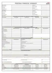Personal Financial Summary Template