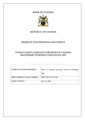 Free Download PDF Books, Request For Proposal Document Bank of Uganda Template