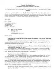Free Download PDF Books, Sample Hardship Letter Template