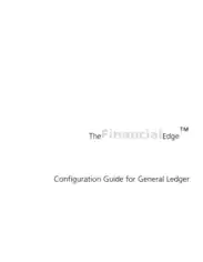 The Financial Edge Configuration Guide For General Ledger Template