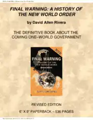 Free Download PDF Books, Final Warning A History of the New World Order Free PDF Book