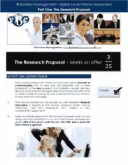 Business Management Internal Assessment Research Proposal Template