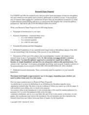 Business Research Paper Proposal Template