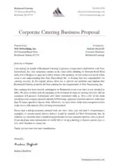 Free Download PDF Books, Catering Company Business Template