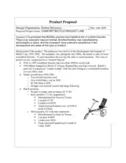 Example of Product Proposal Template