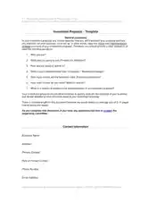 General Investment Proposal Template