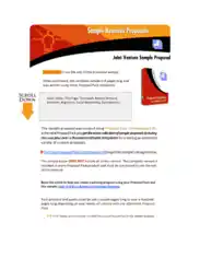 Free Download PDF Books, Joint Venture Business Proposal Sample Template
