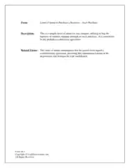 Proposal Letter To Purchase A Business Template