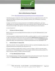 Sample Professional Business Proposal Template