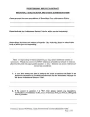 Service Contract Template