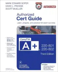 CompTIA A+ 220-801 and 220-802 Cert Guide, 3rd Edition –, Best Book to Learn