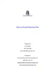 Startup Small Business Investment Poposal Template