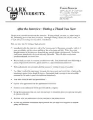 After Interview Sample Letter Format Template