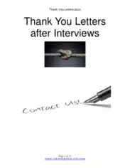 Free Download PDF Books, Email Job Thank You Letter After Interview Format Template