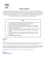 Email Thank You Note After Interview Template
