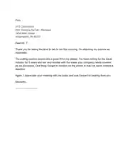 Phone Interview Thank You Letter Template
