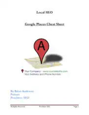 Free Download PDF Books, Google Places Cheat Sheet – PDF Books