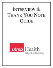 Free Download PDF Books, Thank You Note After Nursing Interview Template