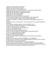 Top 30 Interview Questions Template