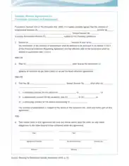 Sample Mutual Agreement to Terminate Contract of Employment Template